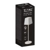 Lampka Biurkowa Nocna V-TAC 2W LED Ładowanie Ściemnianie IP54 Biała VT-7563 3000K 200lm