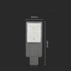 Oprawa Uliczna LED Solarna V-TAC BRIDGELUX CHIP IP65 Pilot LiFePO4 Panel 60W VT-15200ST 6500K 3000lm