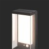Kinkiet Ogrodowy Ścienny Solarny V-TAC 1W LED Czujnik Ruchu IP65 Czarny VT-1193 3000K 95lm