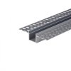 Profil Aluminiowy V-TAC 2mb Anodowany, Klosz Mleczny, Do gipsowania 12,5mm VT-8201