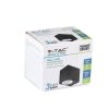 Kinkiet Ścienny V-TAC GU10 Aluminium Kwadrat Czarny W Dół IP44 VT-7651