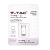 Adaptor Przejściówka Micro USB do Type C Biały V-TAC VT-5149