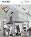 Oprawa Szynosystemu Magnetycznego V-TAC 15W 24V LED Czarna CRI90+ UGR19 VT-4315 3000K 1000lm 3 Lata Gwarancji