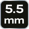 Nasadka sześciokątna długa 1/4, 5.5 mm, superlock