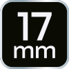 Nasadka udarowa 1/2 długa, 17 x 78mm , Cr-Mo
