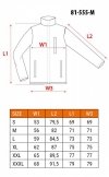 Bluza dziana wzmacniana tkaniną softshell, rozmiar M
