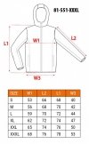 Kurtka robocza softshell z kapturem odpinanym, rozmiar XXXL