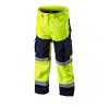 Spodnie robocze ostrzegawcze softshell, żółte, rozmiar M