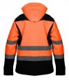 Kurtka robocza ostrzegawcza softshell z kapturem, pomarańczowa, rozmiar L