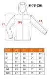 Kurtka robocza ostrzegawcza softshell z kapturem, pomarańczowa, rozmiar XXXL