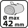 Sekator do gałęzi kowadełkowy 710 mm, średnica cięcia 42 mm, uchwyty aluminiowe