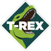 Szpadel ostry, drewniany trzonek, T-Rex