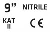 Rękawice ogrodowe pokryte nitrylem, rozmiar 9 (6 szt.)