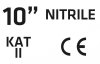Rękawice ogrodowe pokryte nitrylem, rozmiar 10