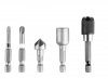 Zestaw Energy+ w walizce aluminiowej: wiertarko wkrętarka 2x18V/2.0Ah, 10 mm, zdejmowany uchwyt + 109 akcesoriów