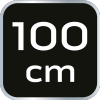 Poziomnica aluminiowa z uchwytem, 3 libelle, magnes, frezowana dolna powierzchnia, 100 cm