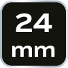 Klucz płasko-oczkowy z grzechotką i przełącznikiem 24 mm
