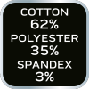 Krótkie spodenki PREMIUM, 62% bawełna, 35% poliester, 3% elastan, rozmiar L