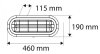 Promiennik 2000W, IP65, element grzejny low glare amber lamp