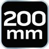 Szpachla malarska 200 mm, stal nierdzewna, dwukomponentowy uchwyt