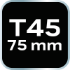 Końcówka TORX T45 x 75 mm, S2 x 2 szt.