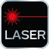 Laser 3D, czerwony, walizka, tarcza celownicza, magnetyczny uchwyt, ładowarka