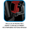 Pistolet natryskowy HVLP Energy+ 18V, Li-Ion, bez akumulatora