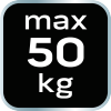 Przyssawka do szyb aluminiowa, pojedyncza, 50 kg