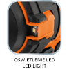 Zakrętarka udarowa bezszczotkowa 18V, 300Nm, hex ¼”, compact, Energy+, bez akumulatora
