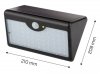 Lampa solarna ścienna + pilot SMD LED 900 lm