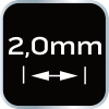 Krzyżyki dystansowe 2.0 mm, 200 szt.