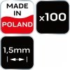 Krzyżyki dystansowe z kółkiem 1.5 mm, 100 szt.