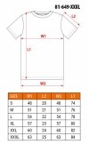 T-shirt granatowy, rozmiar XXXL