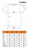 T-shirt czerwony, rozmiar XL