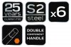 Klucze Hex 6 szt. wkładka