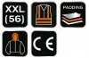 Bluza dziana, ocieplana z kapturem, rozmiar  XXL