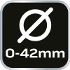 Obcinak do rur z tworzyw 0-42mm