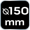 Pad polerski 150 x 150 mm x 25 mm, gąbka miękka