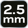 Klucz sześciokątny 2.5 mm, CrV