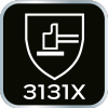 Rękawice robocze, poliester pokryty lateksem (crincle),3131X, rozmiar 11