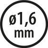 Wiertła do metalu Baildon BASIC DIN 338 RN NWKa 1,6 mm, HSS (S), 43-20 mm, wielokrotność 10