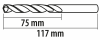 Wiertła do metalu Baildon BASIC DIN 338 RN NWKa 8,5 mm, HSS (S), 117-75 mm, wielokrotność 5