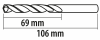 Wiertła do metalu Baildon BASIC DIN 340 RN NWKb 3,2 mm, HSS (S), 106-69 mm, wielokrotność 10