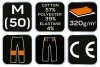 Spodnie dresowe COMFORT, szaro-czarne, rozmiar M