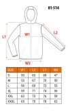 Bluza rozpinana z kapturem COMFORT, szara, rozmiar L