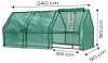 Szklarnia 240 x 90 x 90 cm, folia PE, metalowa konstrukcja