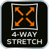 Spodnie robocze OUTDOOR, 4 way stretch, musztardowe, rozmiar L