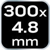 Opaski zaciskowe EXTREME 4,8 × 300 mm, czarne, 20 szt.