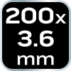 Opaski zaciskowe EXTREME 3.6 × 200 mm, białe, 20 szt.