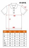 Koszulka polo DENIM, czarna, rozmiar XL
